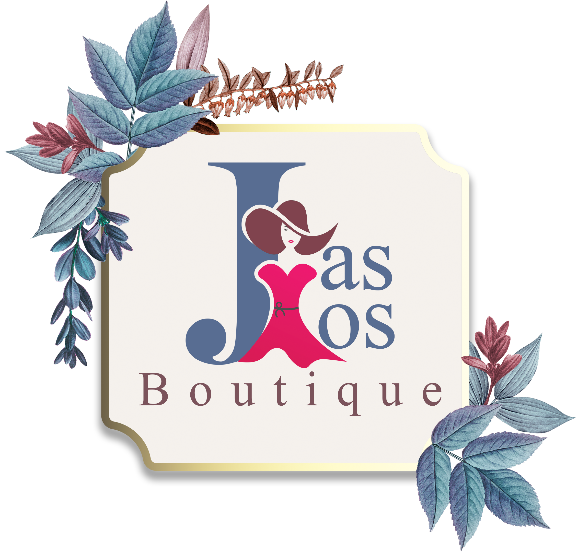 Kas Blossoms Boutique floral fashion logo developed by RVK Digital Agency – boutique brand design